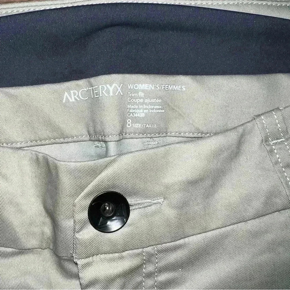 ARC’TERYX Women’s Trim Fit khaki nwot hiking biking size 8 - Picture 6 of 10